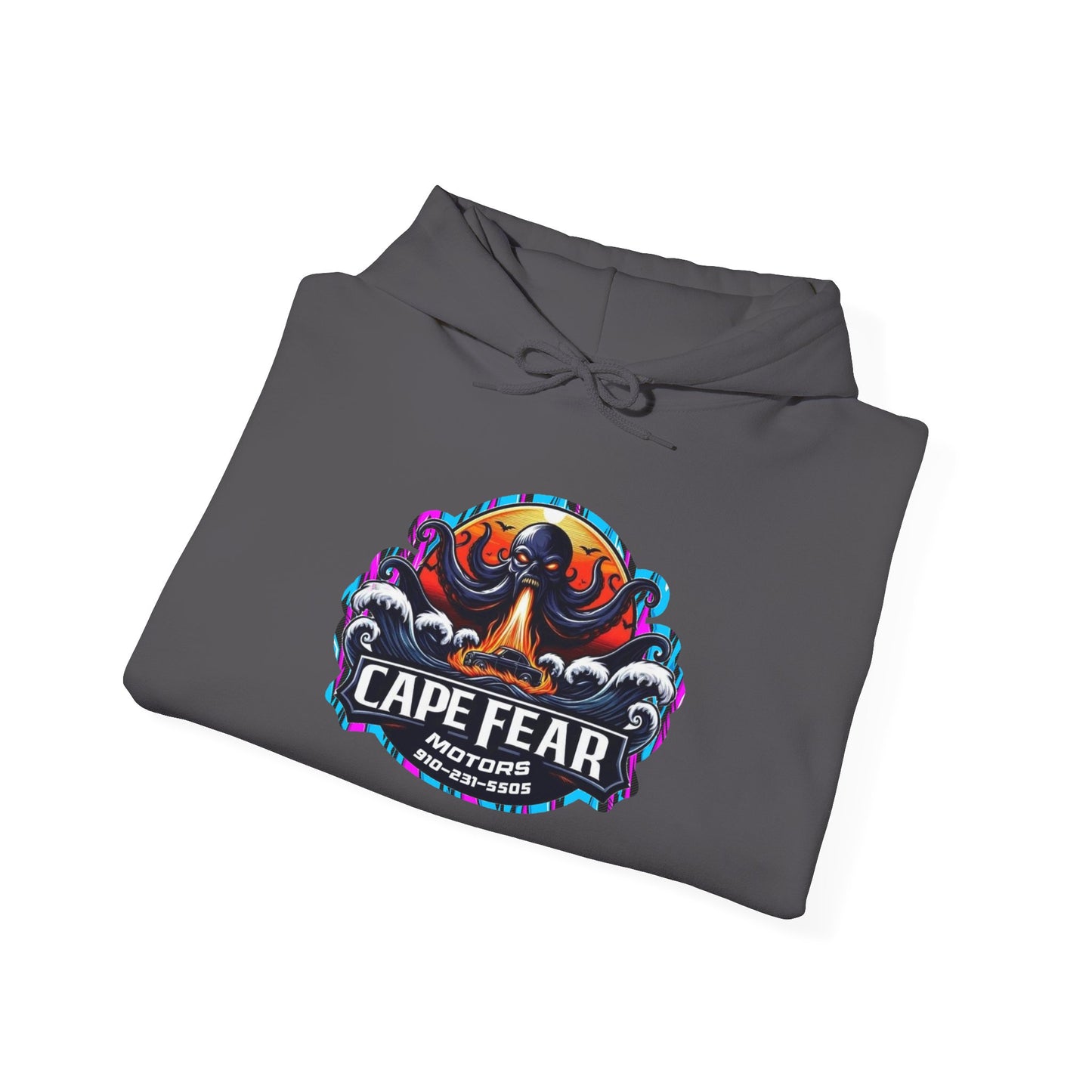 Cape Fear Motors Hoodie, Unisex Hooded Sweatshirt, Graphic Sweatshirt, Perfect for Outdoor Events, Cozy Gift Idea, [...]