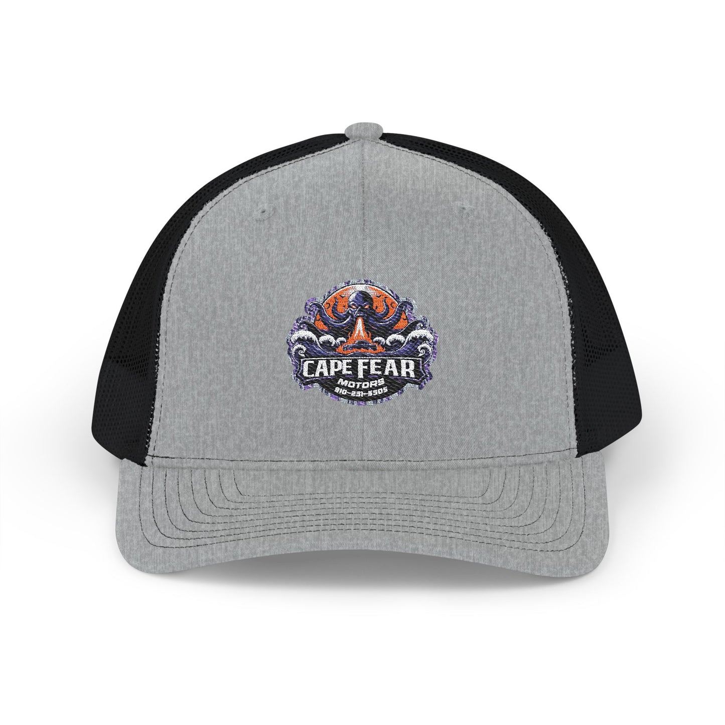 Cape Fear Snapback Trucker Cap - Stylish Embroidered Hat for Outdoor Adventures, Beach Days, Fishing Trips, Summer Festivals