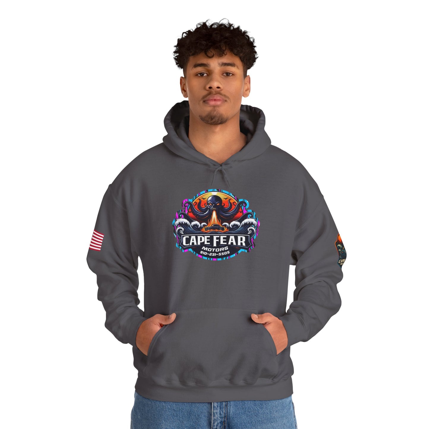 Cape Fear Motors Hoodie, Unisex Hooded Sweatshirt, Graphic Sweatshirt, Perfect for Outdoor Events, Cozy Gift Idea, [...]