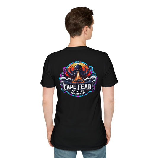 Cape Fear Motors Unisex Softstyle T-Shirt | Graphic Tee, Gift for Car Enthusiasts, Retro Motocross Shirt, Summer Casual Wear