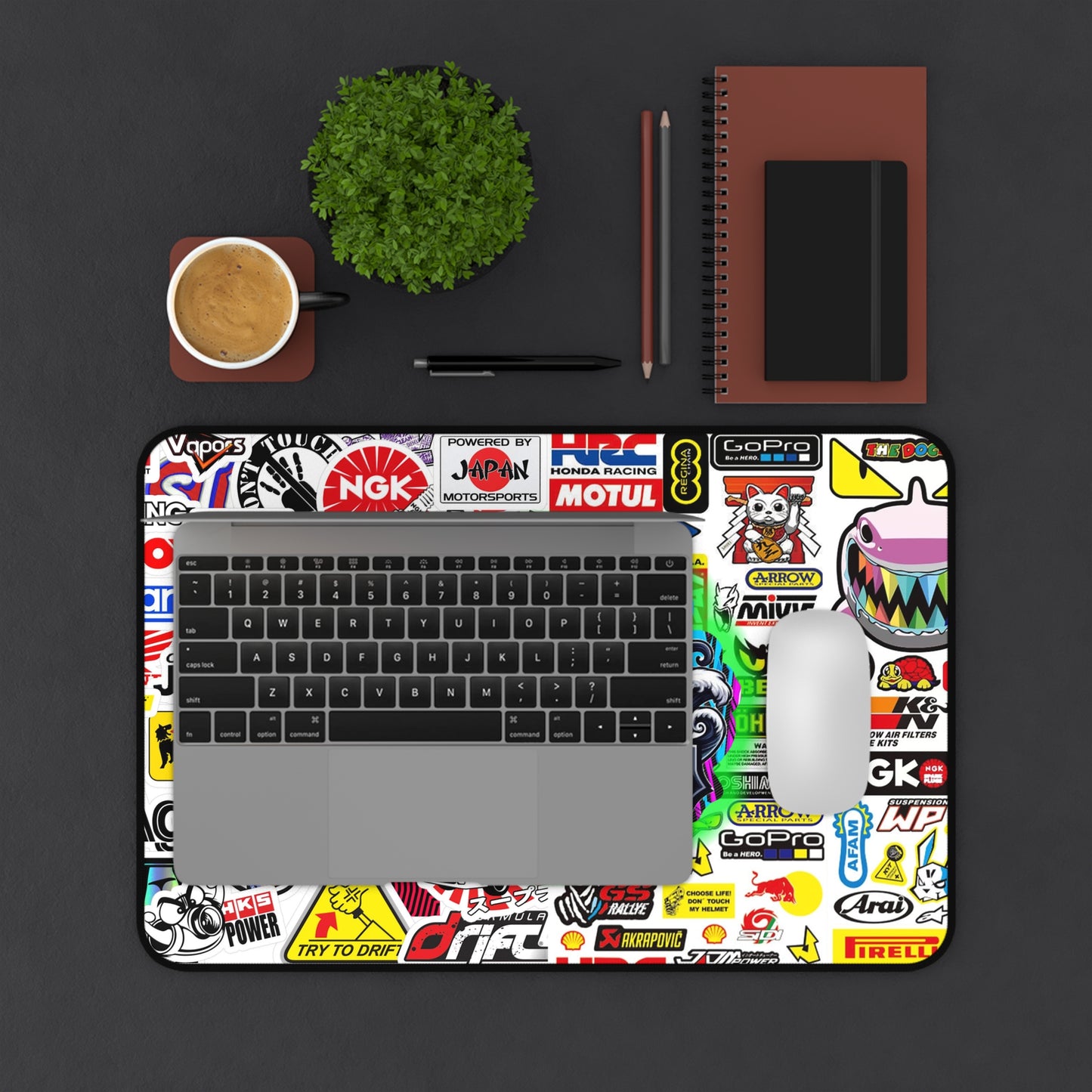 Custom Desk Mat with Cape Fear Motors Design, Office Accessory, Gamer Mouse Pad, Personalized Gift, Racing Decor