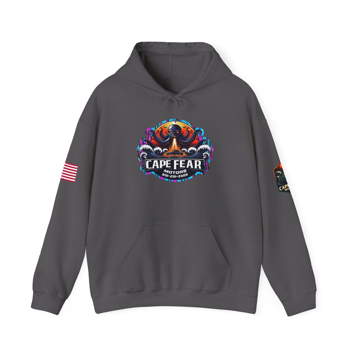 Cape Fear Motors Hoodie, Unisex Hooded Sweatshirt, Graphic Sweatshirt, Perfect for Outdoor Events, Cozy Gift Idea, [...]
