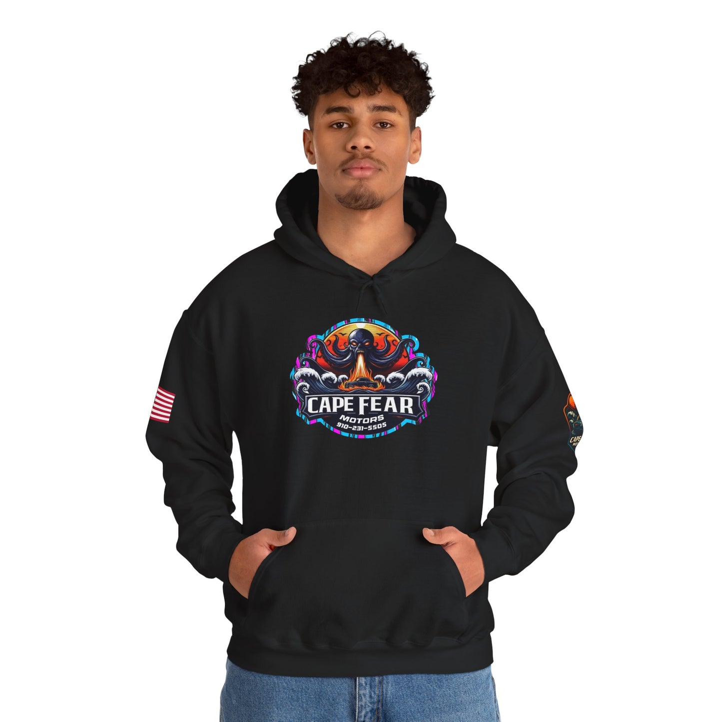Cape Fear Motors Hoodie, Unisex Hooded Sweatshirt, Graphic Sweatshirt, Perfect for Outdoor Events, Cozy Gift Idea, [...]