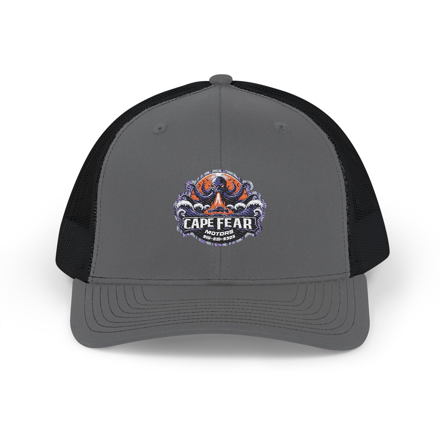 Cape Fear Snapback Trucker Cap - Stylish Embroidered Hat for Outdoor Adventures, Beach Days, Fishing Trips, Summer Festivals